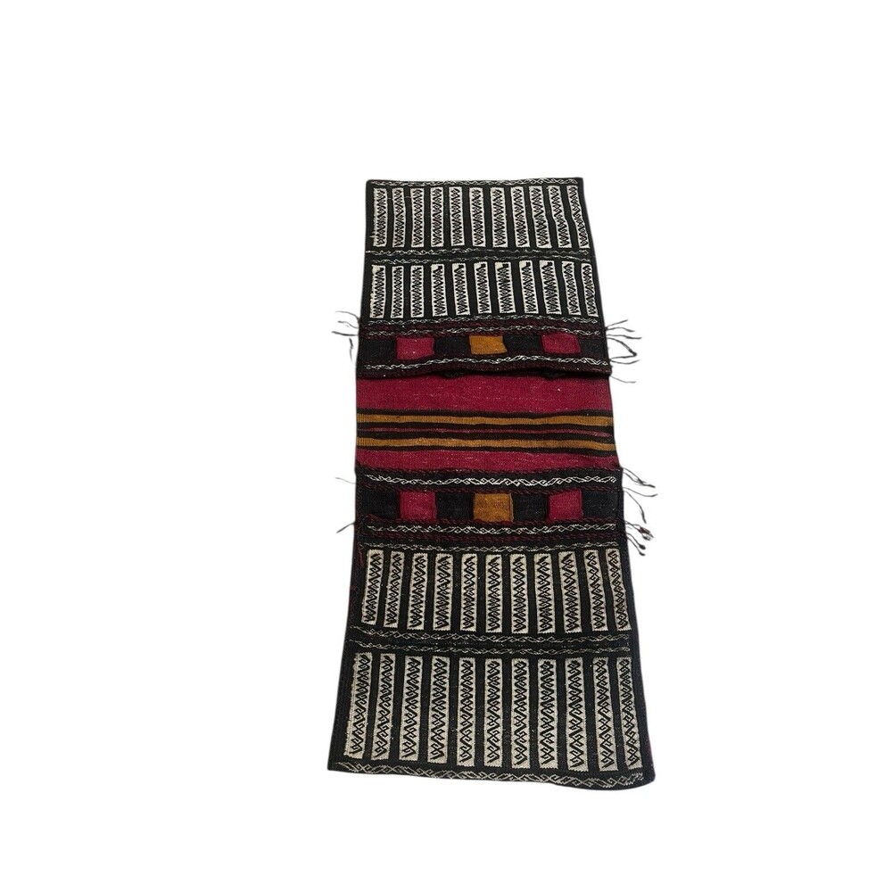 Handmade Antique Kilim Traditional Home Decor Saddle bag Rug